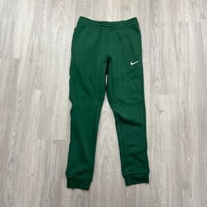Nike Club Fleece Joggers Men's Small Green Tapered Sweatpants 716830-341